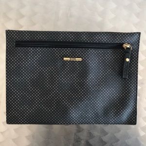 Polka dot clutch